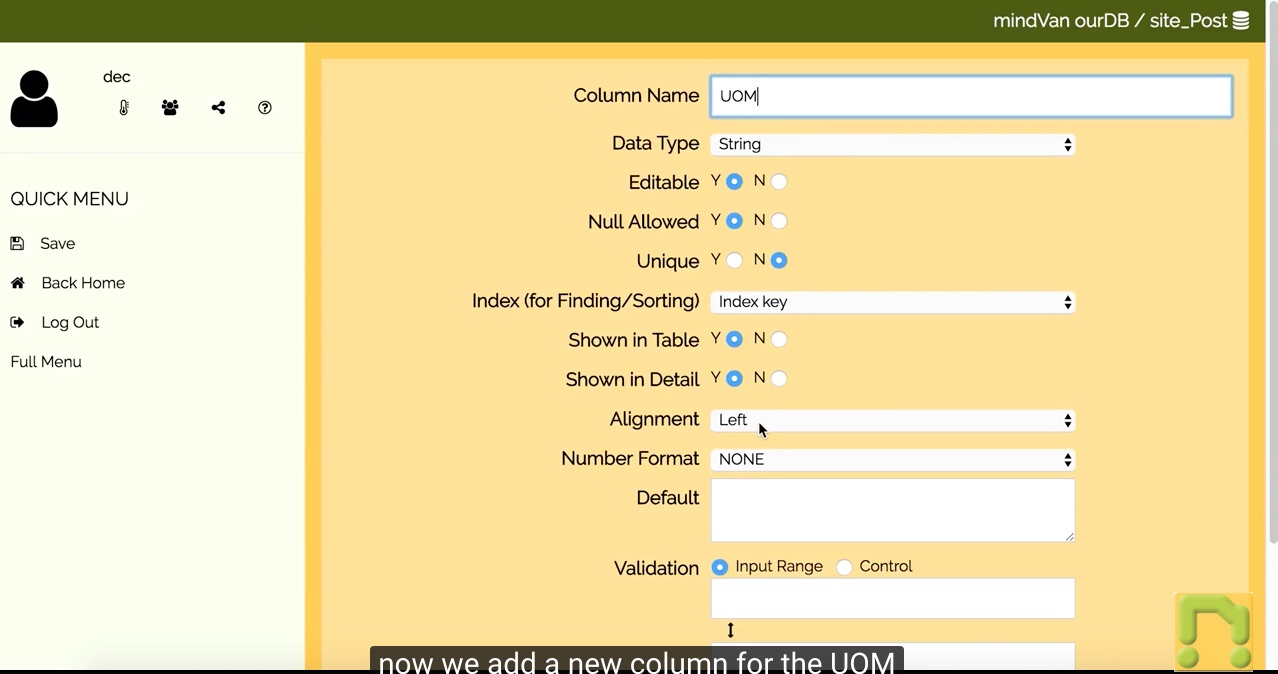12. Change database structure an app is running on